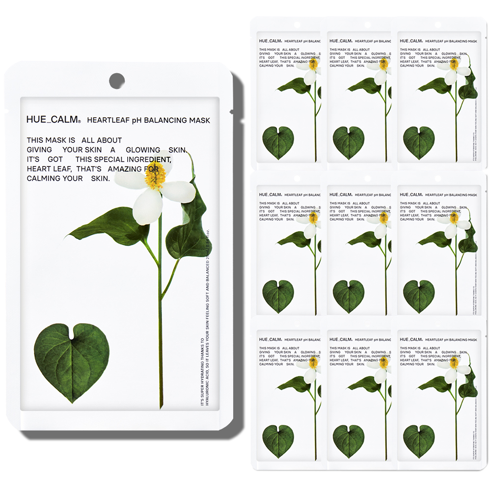 휴캄 어성초 Ph 밸런싱 미백 주름 기능성 마스크팩, 10개, 1개입 9,900원