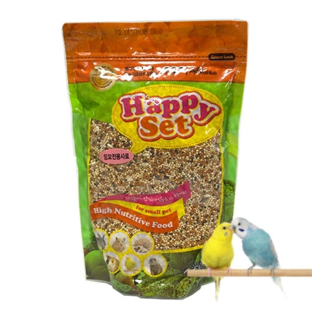 PSP 잉꼬/사랑앵무 전용 해피세트 700g (소형새 고급 영양사료) 기호도 UP 천연 곡물 비타민 강화 배설물 냄새 축소 3,690원
