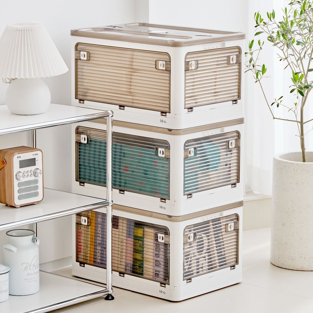 클리나 오픈도어 접이식 리빙박스 수납함 정리함 폴딩박스 30,000원