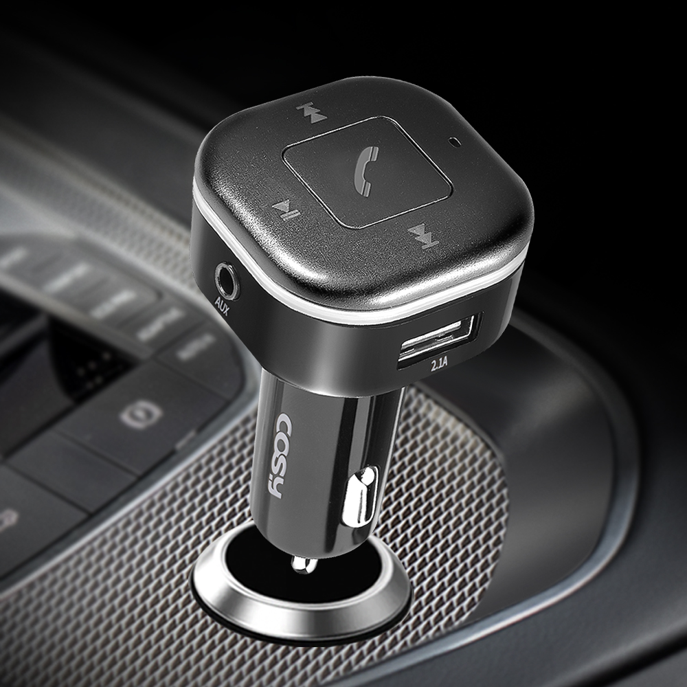 코시 차량용 블루투스 핸즈프리 USB 2포트, 1세트, 블랙 17,900원