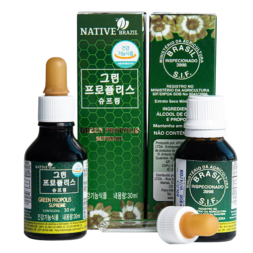 [아르테필린c 44mg] 네이티브 브라질 그린 프로폴리스 원액 30ml 1병, 식약처 인증, 30ml, 2개 88,000원