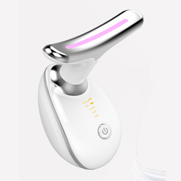 [1+1]갈바닉 얼굴 목 마사지기 45도 온열 LED EMS미세전류 이온도입 감응식 음파 진동 USB충전식, 몽블루 EMS 괄사 마시지기, 1+1 34,900원