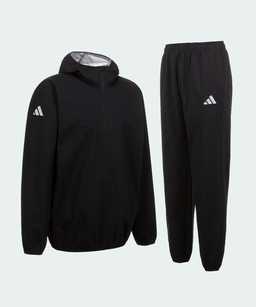 매장정품 아디다스 ADIDAS COMBAT SPORTS 후디 사우나 수트 땀복 세트 - 블랙 (실버 코팅) ADISS03B 148226 83,600원