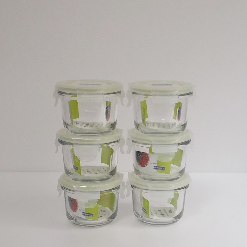 글라스락 이유식용기 원형5호(165ml) 24,500원