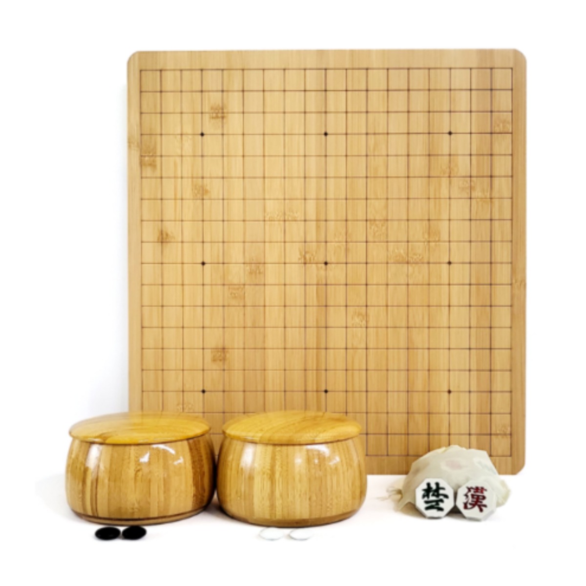 행복한 2cm 바둑장기판세트_멜라닌 대나무케이스 세트 바둑 오목 장기 알까기 보드게임 + 사은품 장기알증정 52,000원