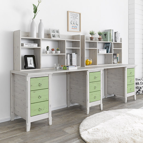 에덴하우스UI 제이트 2인용 2400 책상+책꽂이 세트 (착불) 431,000원