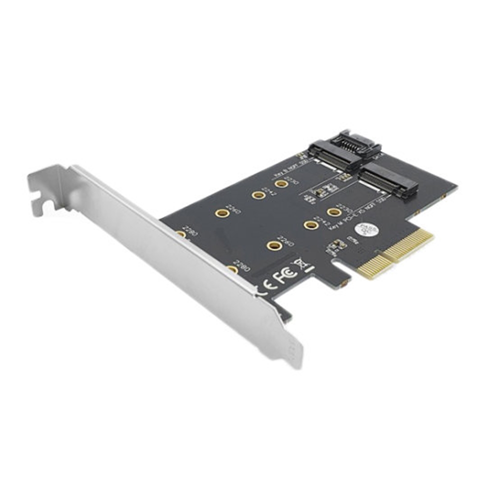 LANstar M.2(NGFF) SATA PCI-E 카드/LS-PCIE-M2SATAN/M.2(NGFF) SSD와 NVMe M.2(NGFF) SSD를 동시에 연결하여 사용 가능한 제, 단일상품, 1개 8,000원