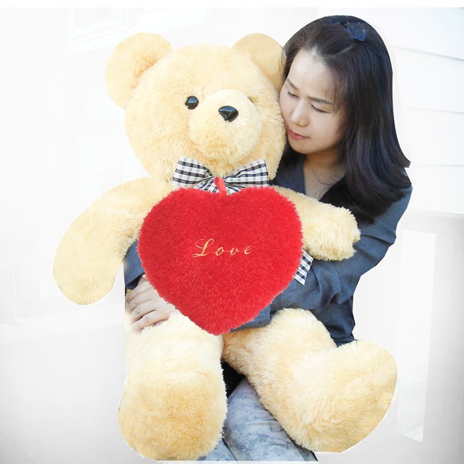 대형 곰인형 스페셜 빅베어130+하트쿠션 감성곰인형  국산 대형 곰인형 크리스마스 선물 인형 48,780원