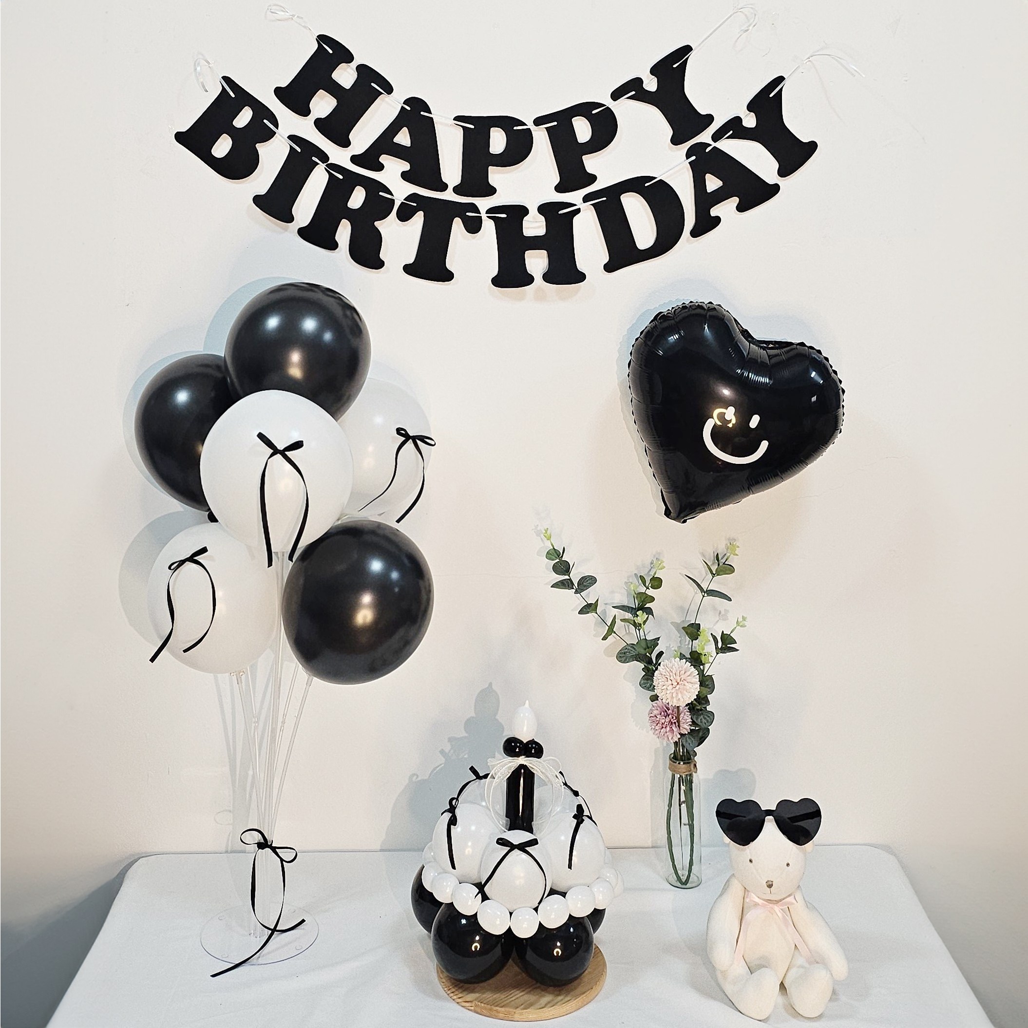 올리브파티 풍선 케이크 모자 만들기 DIY +가랜드+풍선+안경 생일파티용품 세트 13,800원