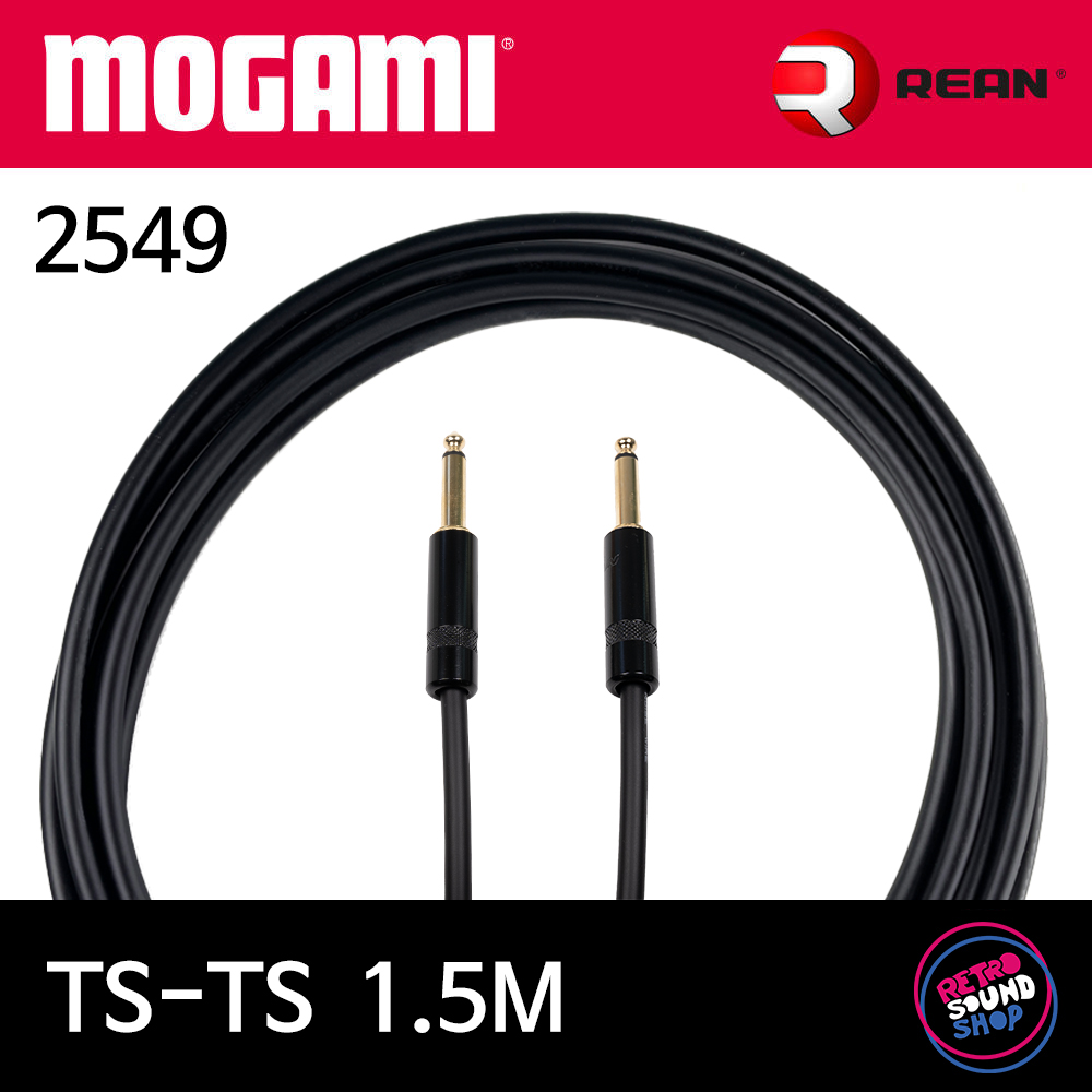 모가미 2549 TS-TS 1.5m 기타 케이블 (리안 224 블랙골드) 20,500원