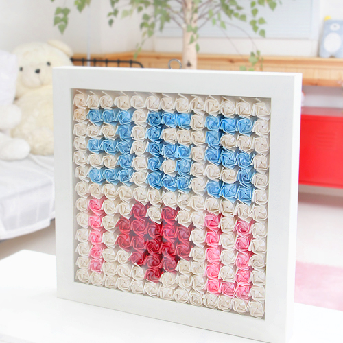 (숫자 이니셜 맞춤변경)365일 너만 사랑해 종이장미 꽃 액자 129,800원