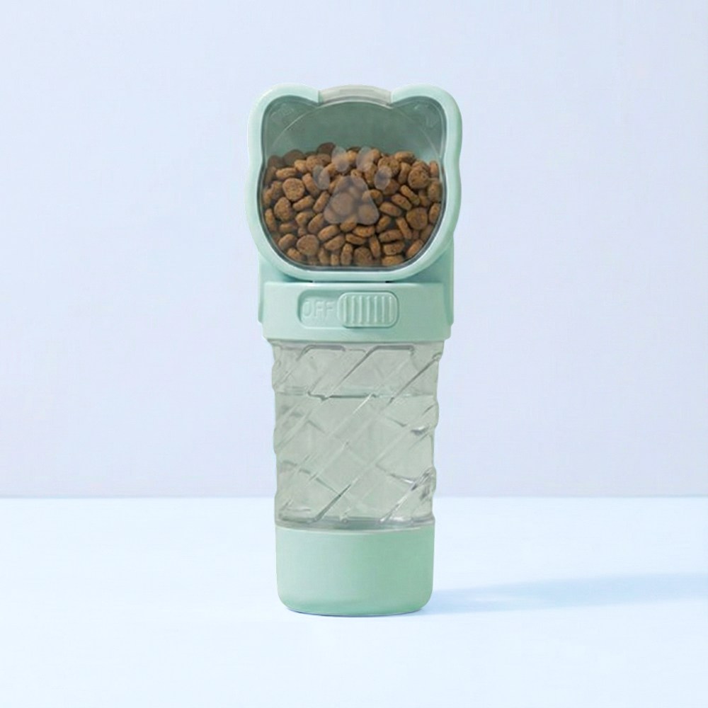 카이로스 올인원 휴대용 강아지 물병 3in1 사료통 배변봉투수납 산책보틀, 1개, 민트 12,900원