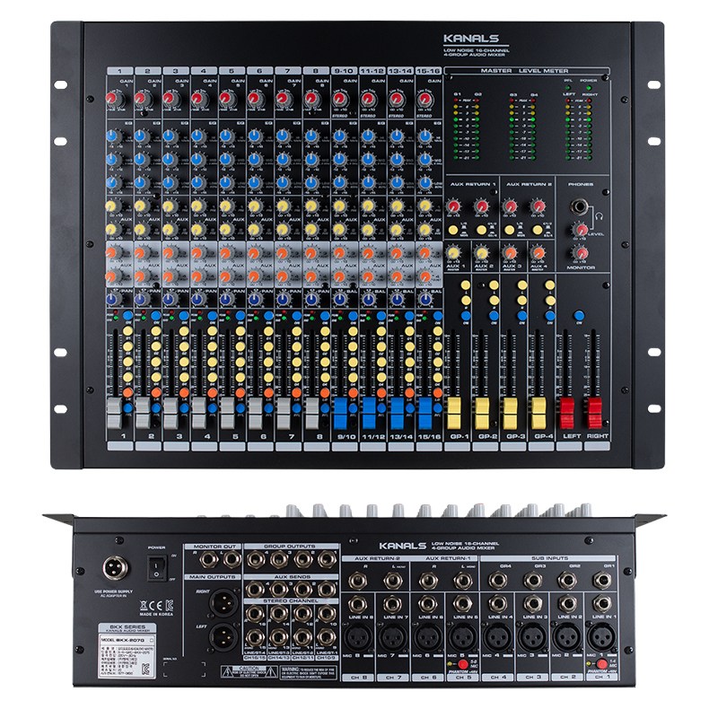 KANALS 카날스 BKX-207G 16채널 4그룹 오디오믹서 믹싱콘솔 1,950,000원