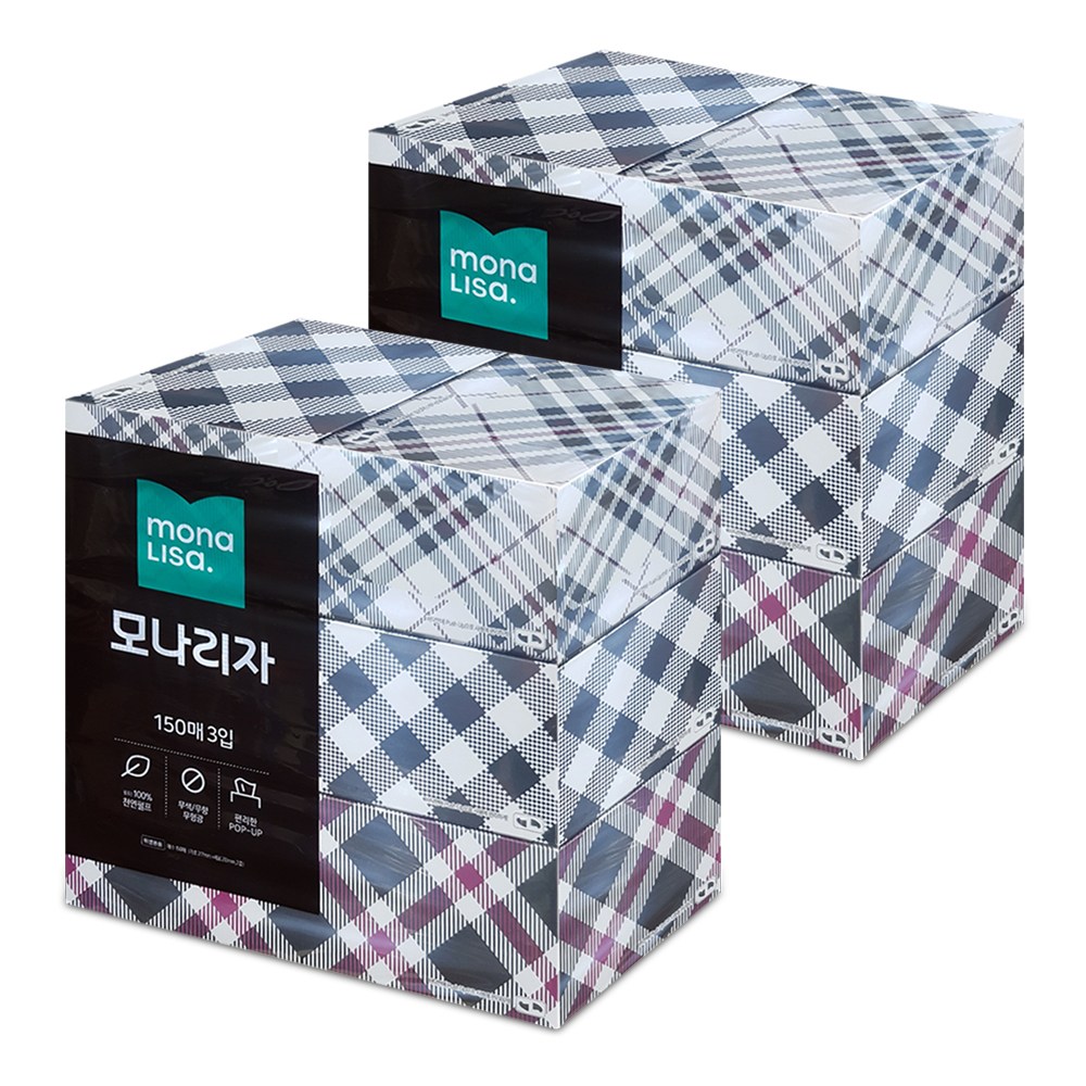 모나리자 각티슈 미용티슈 사각 곽 티슈 화장지 휴지 천연펄프 2겹 8,890원