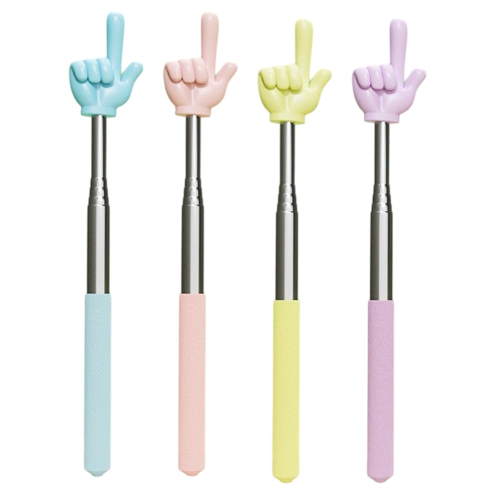 밝은리빙 소프트 손가락 지시봉 4종 세트, 블루, 핑크, 옐로우, 퍼플, 1세트 4,000원