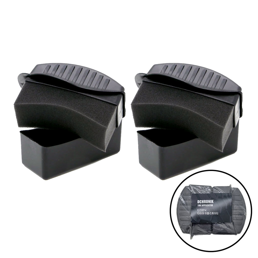디크로닉 타이어 케이스 스펀지 어플리케이터 2p, 블랙, 1세트 8,000원