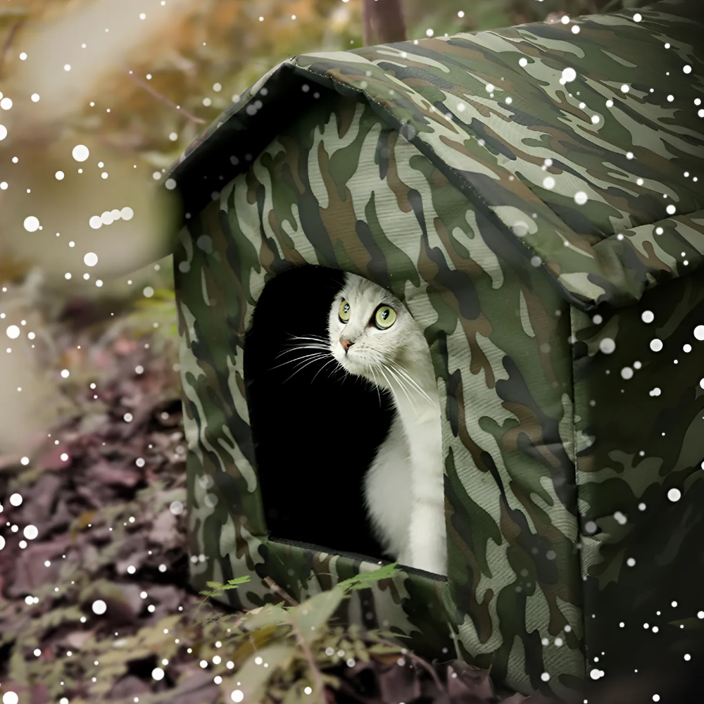 현우상점 길고양이 야외 실외 방수 겨울집, 밀리터리, 1개 10,000원