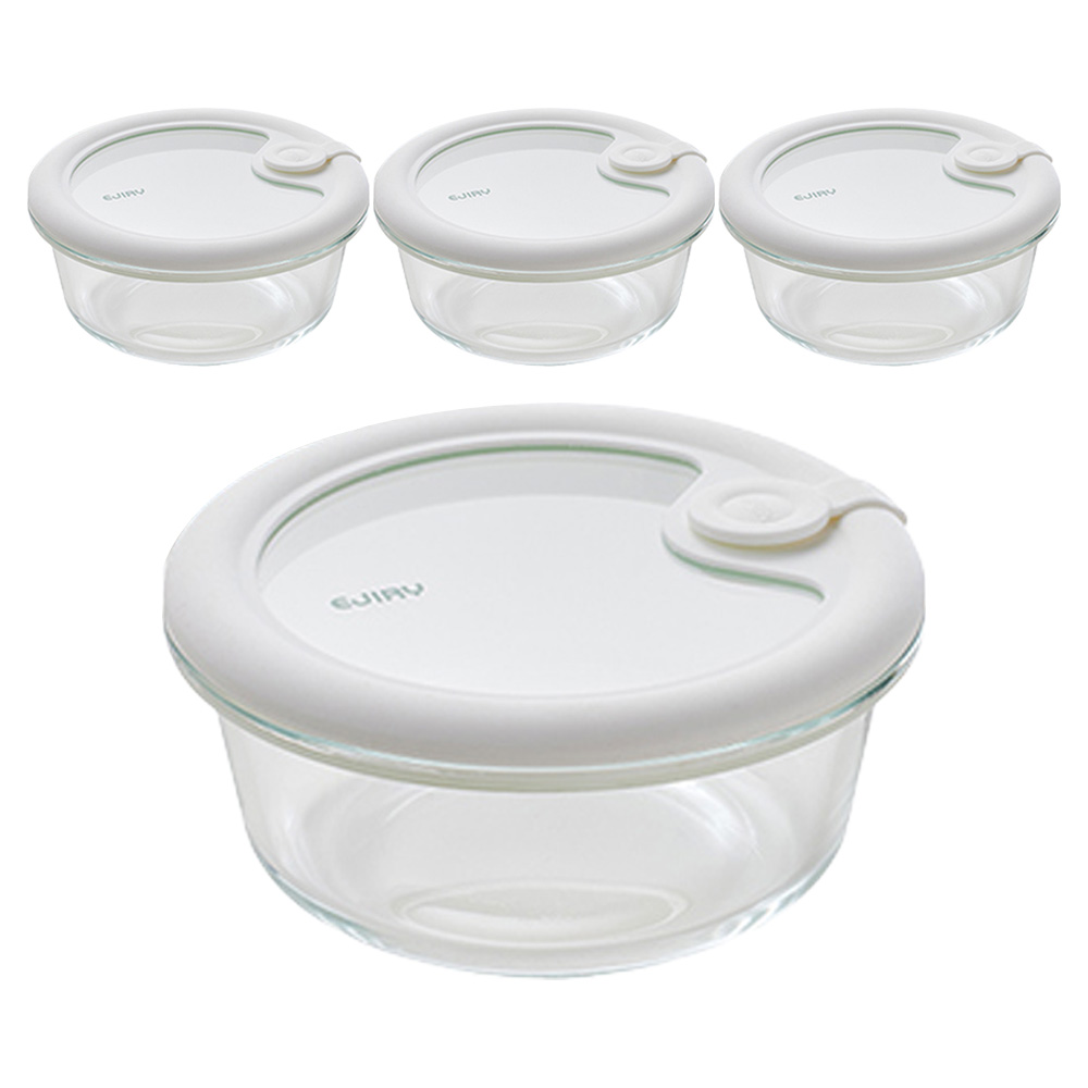 에지리 올글라스 내열유리 밀폐용기 원형 400ml 32,000원