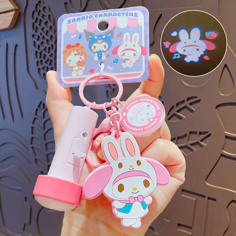 산리오 손전등 빔 키링 후레쉬키링 가방꾸미기 열쇠고리 장난감 8,500원