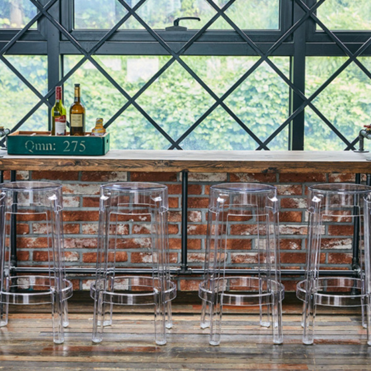 [무료배송/당일출고] GAWON 고스트 원형바스툴 GOW-107A/바의자/투명의자/고스트체어 48,800원