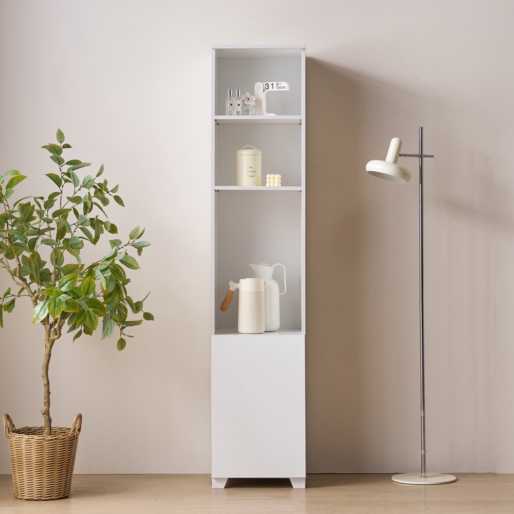 브랜디하우스 파인 틈새 수납장, 화이트 140,690원