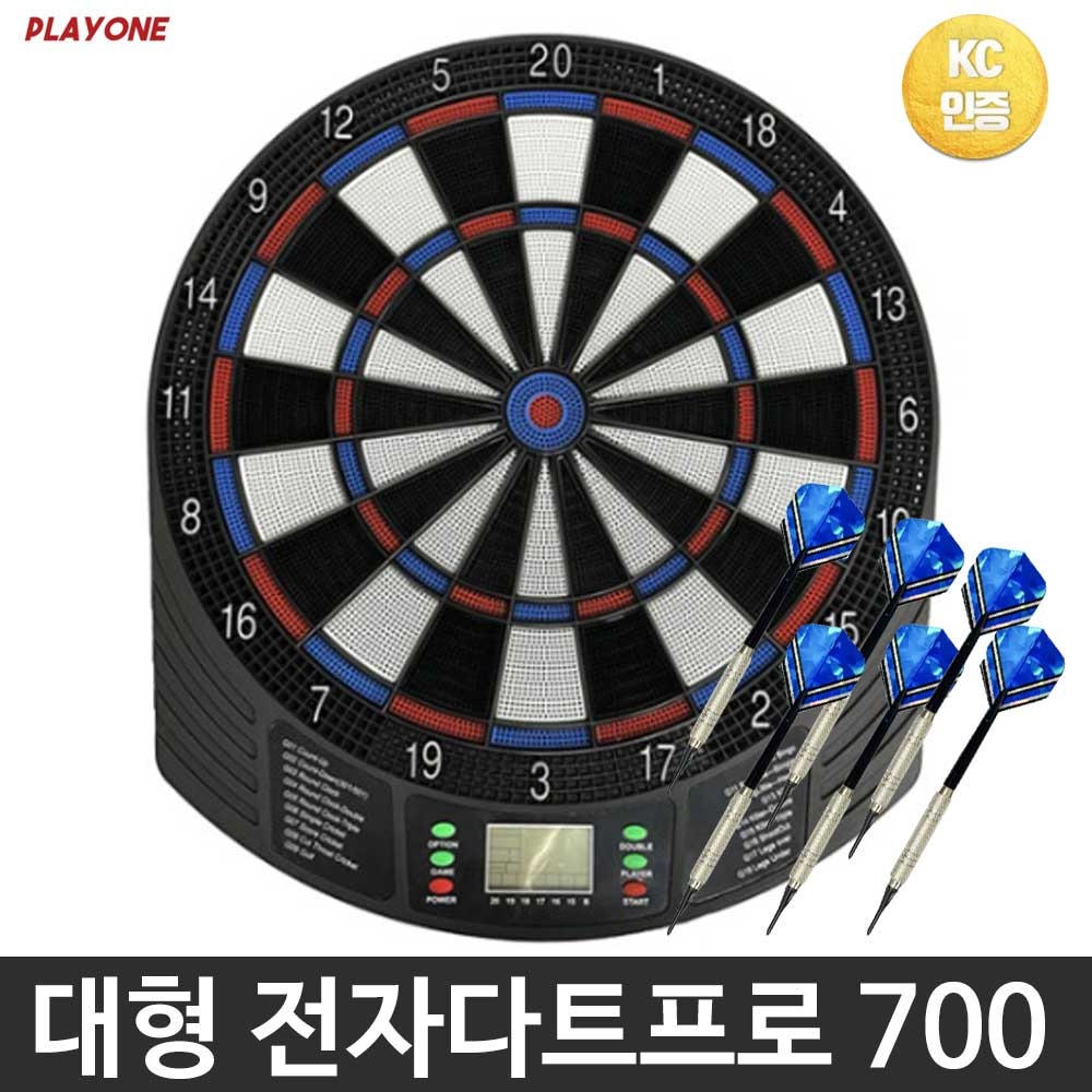 플레이원 대형 전자다트 다트 프로 700 KC인증 휴대가능 벽걸이 게임 DP700 59,000원