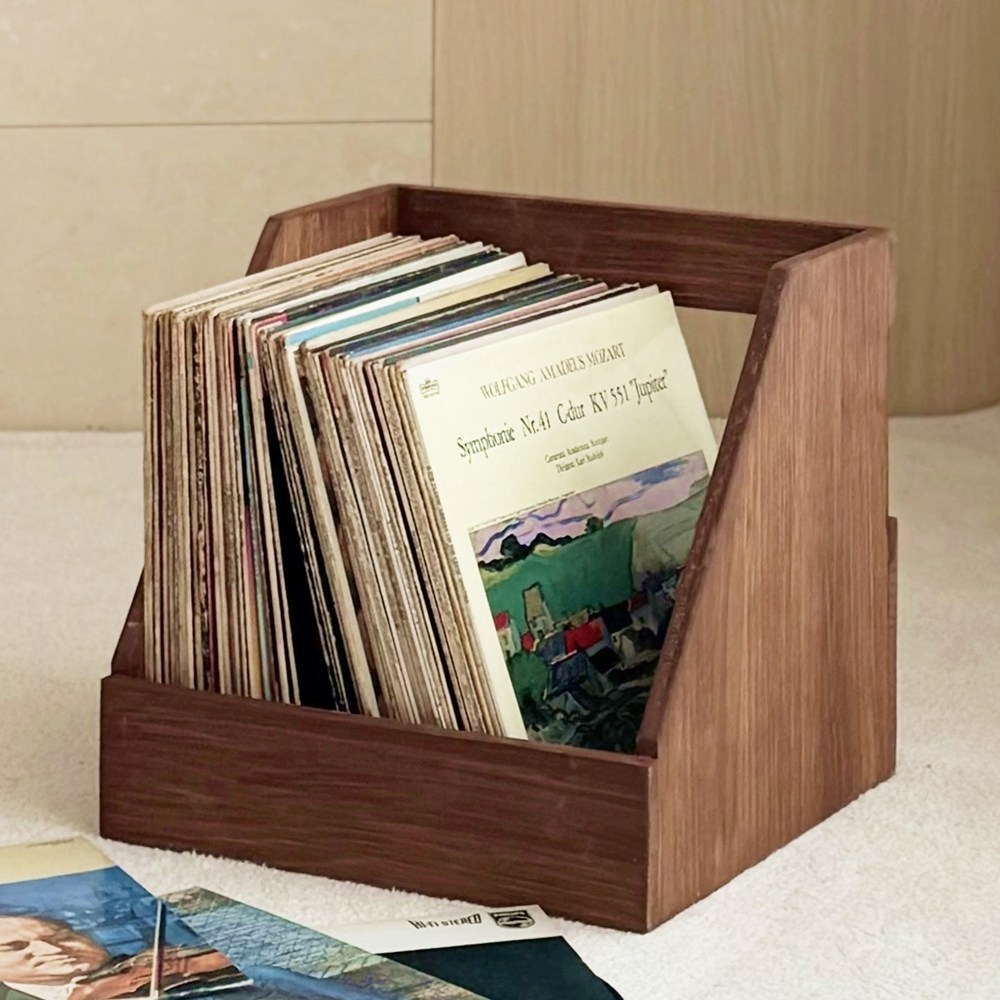 이너피스 원목 LP 엘피 레코드판 보관함 수납장 (선반형) 57,000원