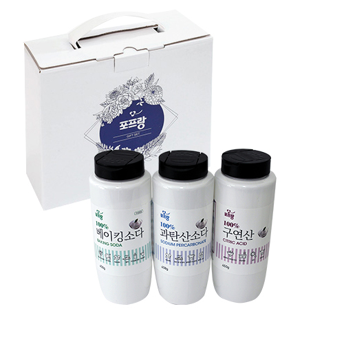 포프랑 다목적 세정제 3종 베이킹소다 1개+과탄산소다 1개+구연산 1개 총3개, 1세트 8,990원