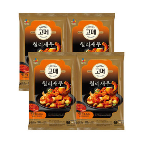 CJ고메 중화 바삭탱글한 칠리새우 300g x4개 48,010원
