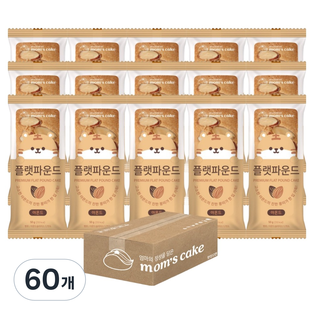 맘스케이크 플랫파운드 아몬드, 60개, 50g 41,840원