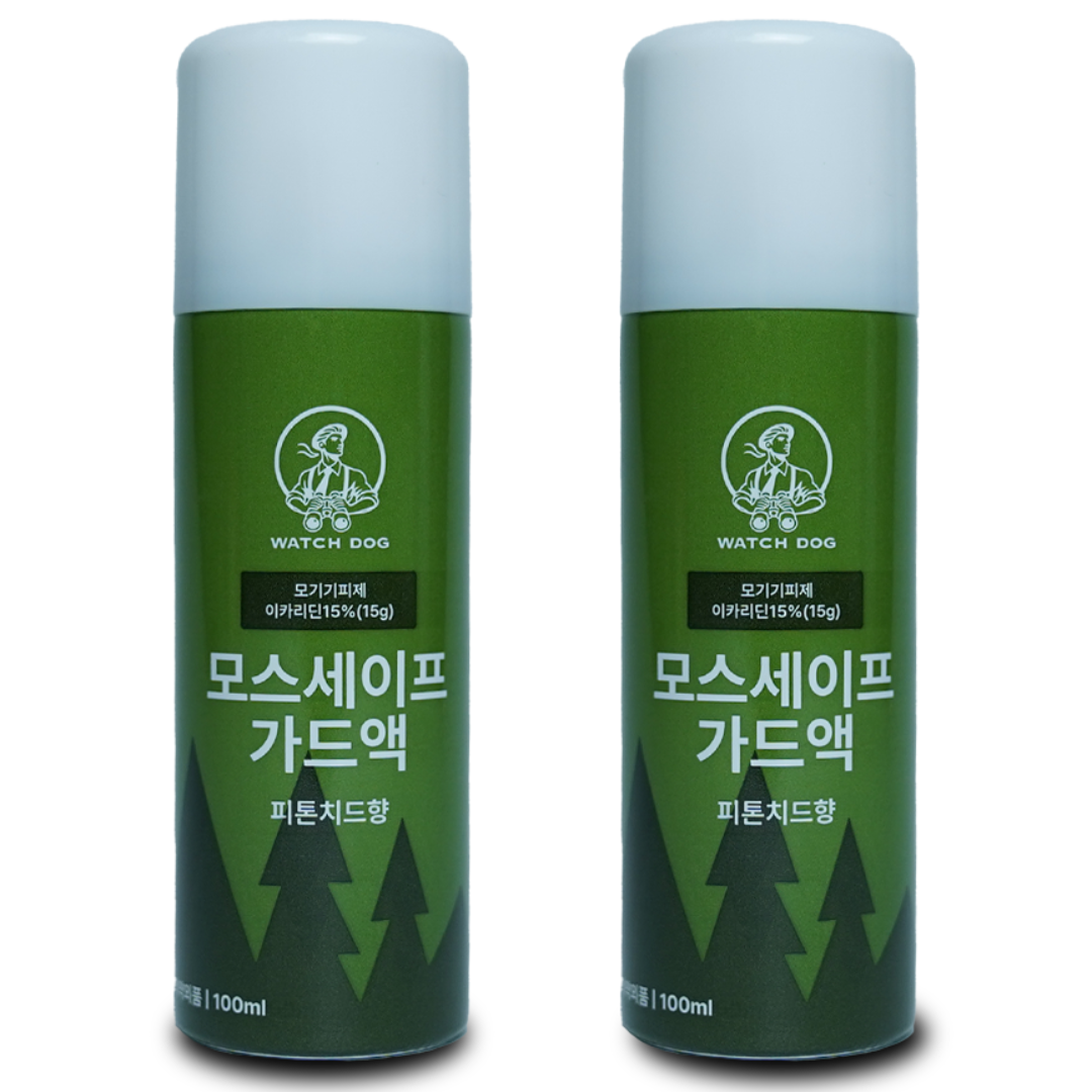 와치독 이카리딘 15% 천연 임산부 뿌리는 모기기피제 기내반입 모기약 모기퇴치제, 2개, 100ml 12,500원