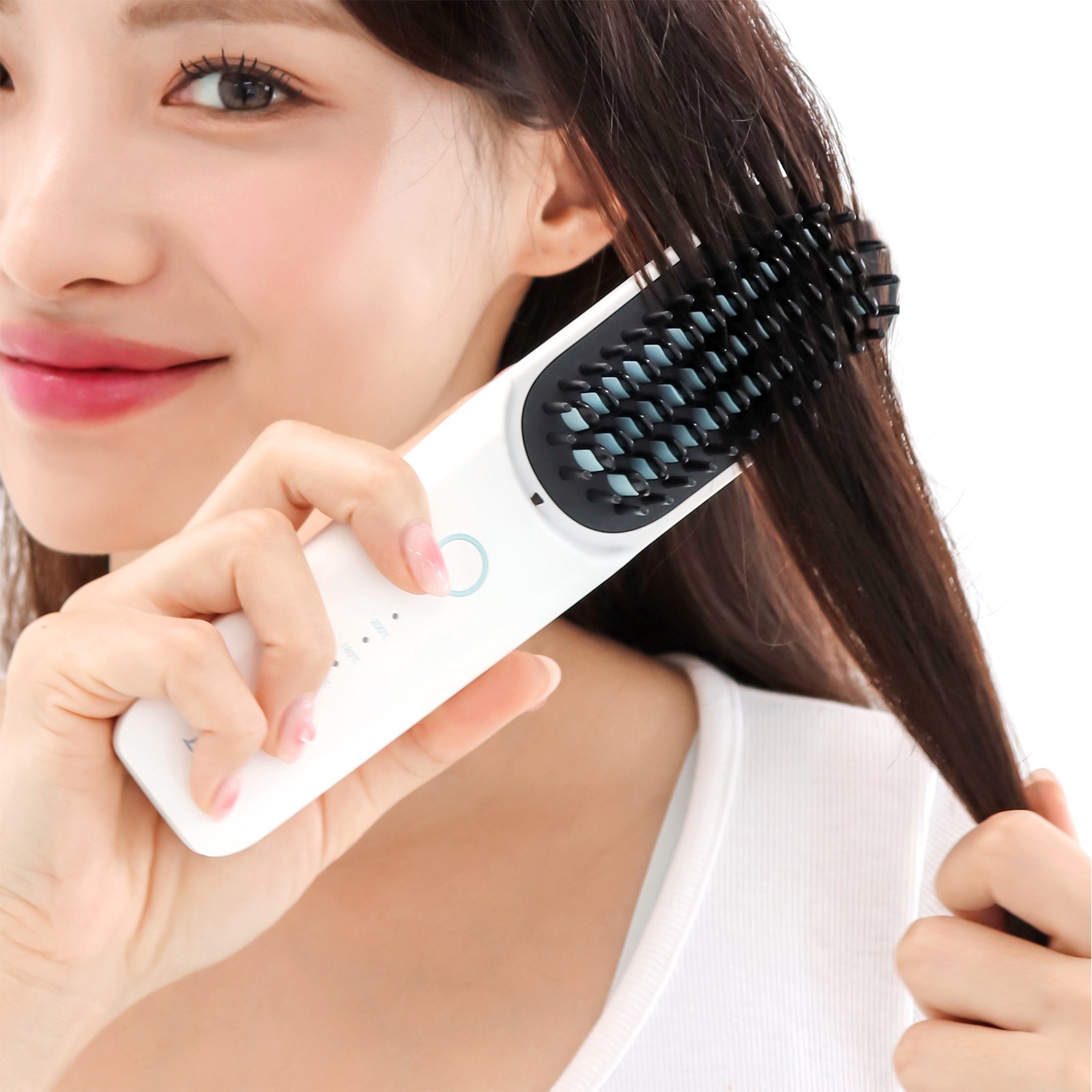 Leeko 무선 스트레이트 빗 고데기/손상NO! 헤어별 온도조절/ 매직&뿌리볼륨 고데기/ 빗 고데기 / 휴대용 고데기 /여행,출장용 고데기, K-101 59,800원