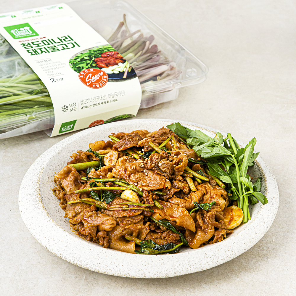 프레시밀 청도미나리 돼지불고기 2인분 15,700원