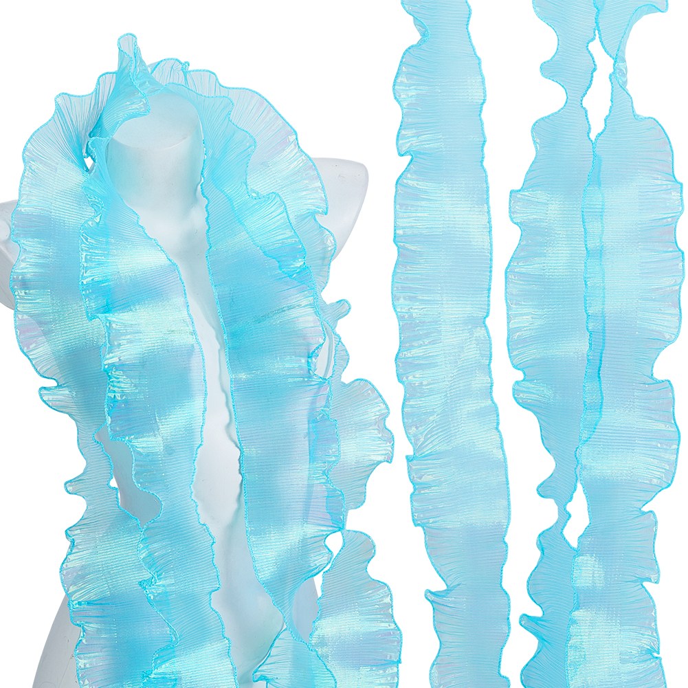 폴리에스터 플리티드 레이스 리본 러플 장식 DIY 의류 웨딩 부케 포장 홈데코 크래프트 액세서리 15,240원