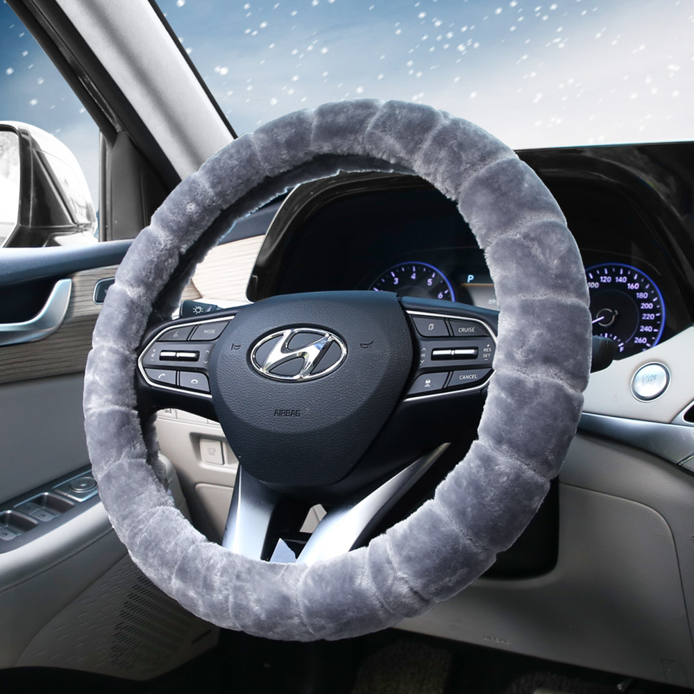 엑스핏 따뜻한 초극세사 라운드 폭스 겨울핸들커버 8,900원