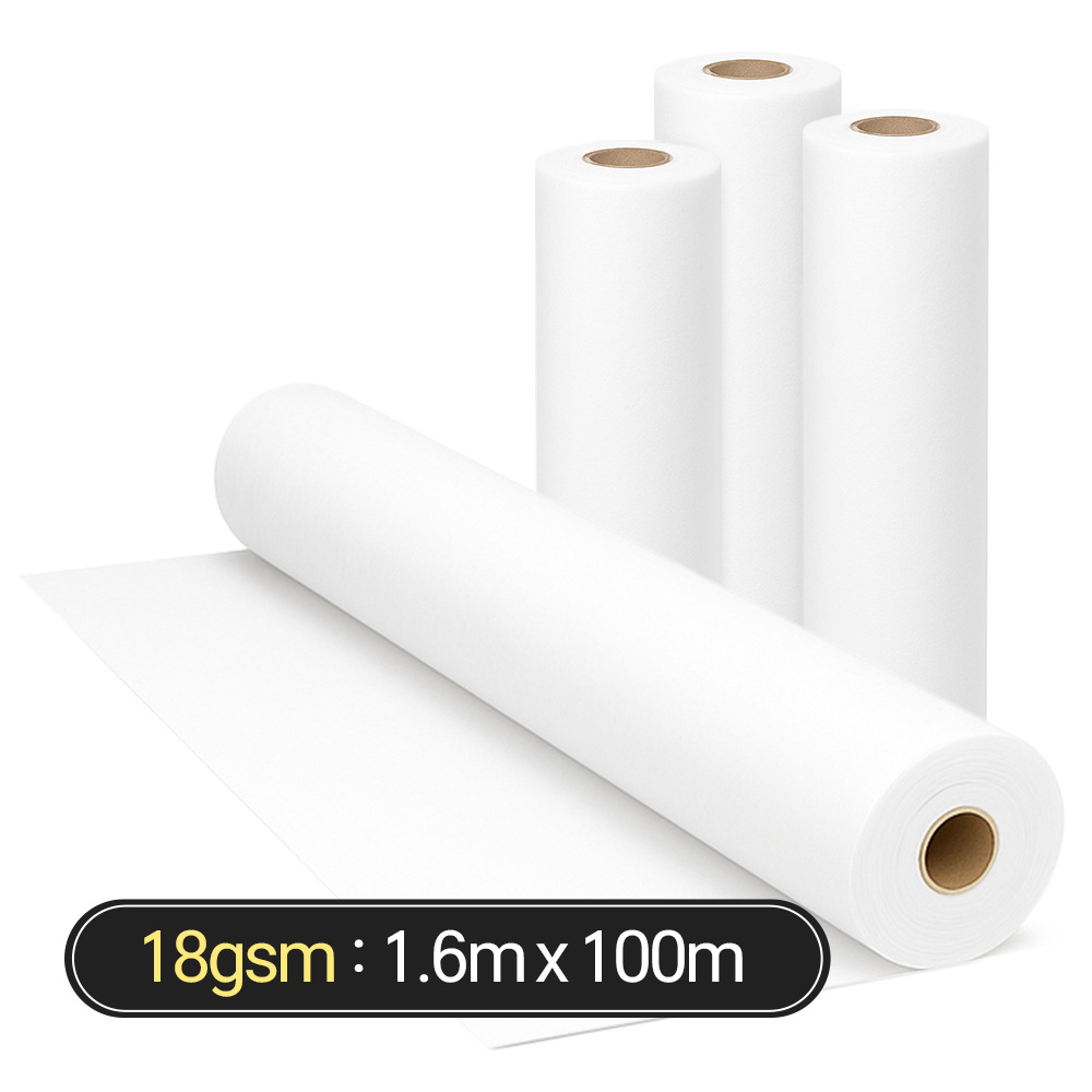 프로덕트랩 서리방지부직포 18g 폭1.6m 길이100m 백색 보온 덮개 한랭사 농사용, 1개 23,000원