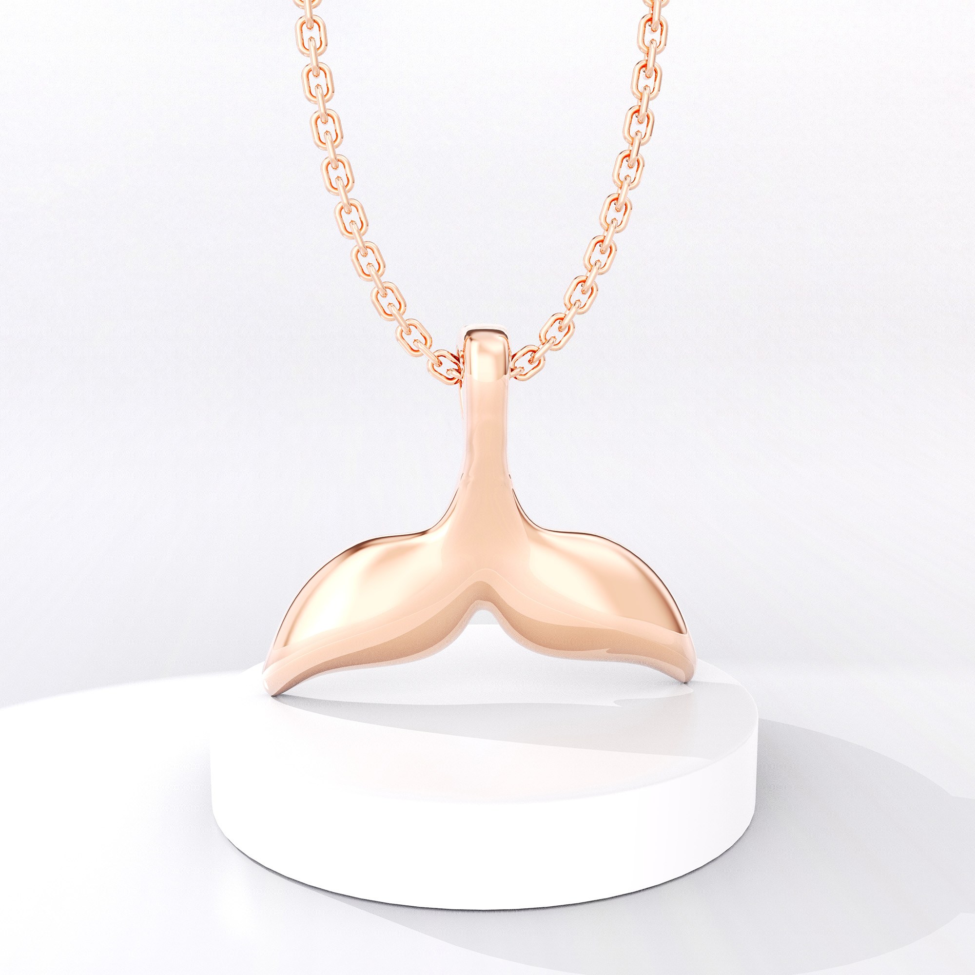 14k 18k 로즈골드 행운 돌고래 고래꼬리 목걸이 N179 278,110원