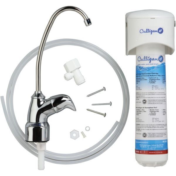 컬리건 US 3 EZ-변경 전용 수도꼭지 및 필터 크롬이 포함된 싱크대 아래 식수 여과 시스템 148,800원