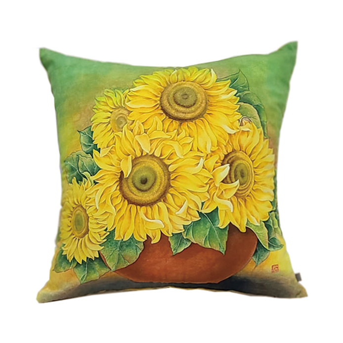 아트다래 보태니컬쿠션커버 해바라기화병쿠션 꽃무늬쿠션커버 57,900원