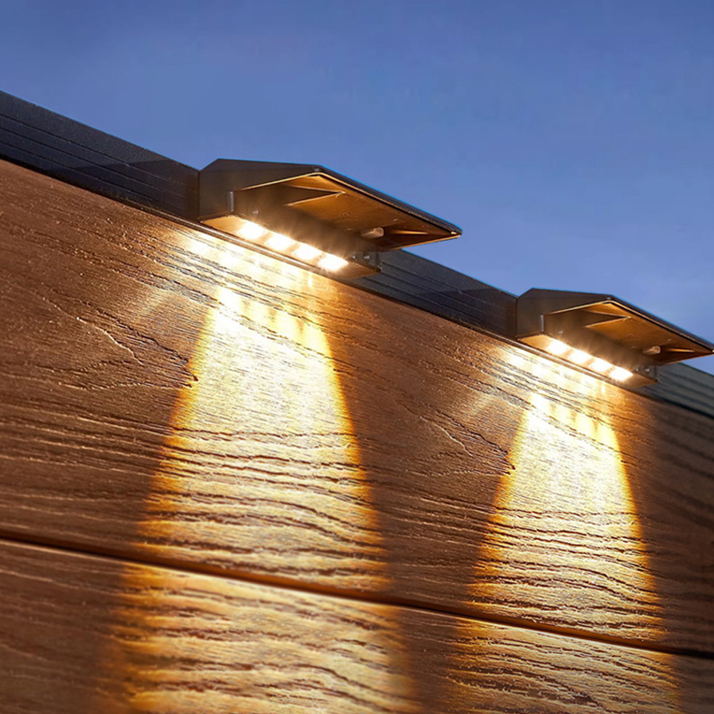 21세기트랜드 라티 태양광 정원등 울타리 난간등 4구 2P, 황색등 14,500원