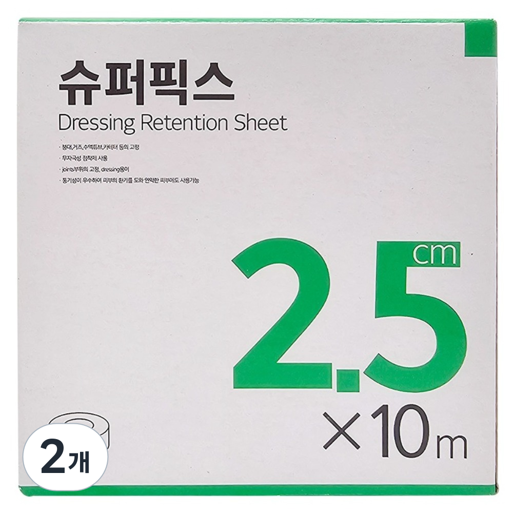 밴드골드 슈퍼픽스 면반창고, 2개, 1개입 3,070원