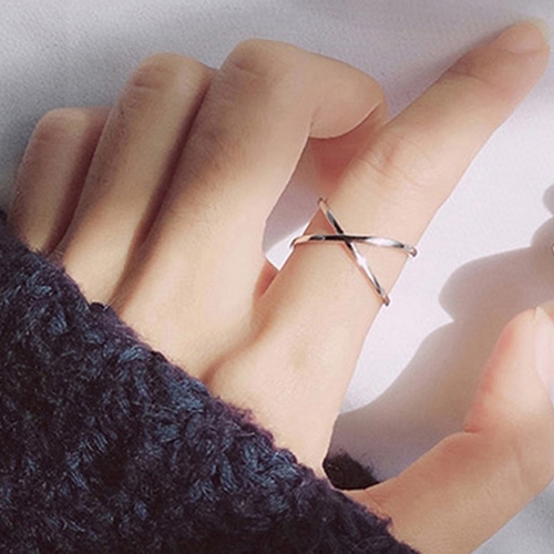 에르모사제이 R003 실버 925 데일리 레이어드 오픈링 두줄 은 반지 32,900원