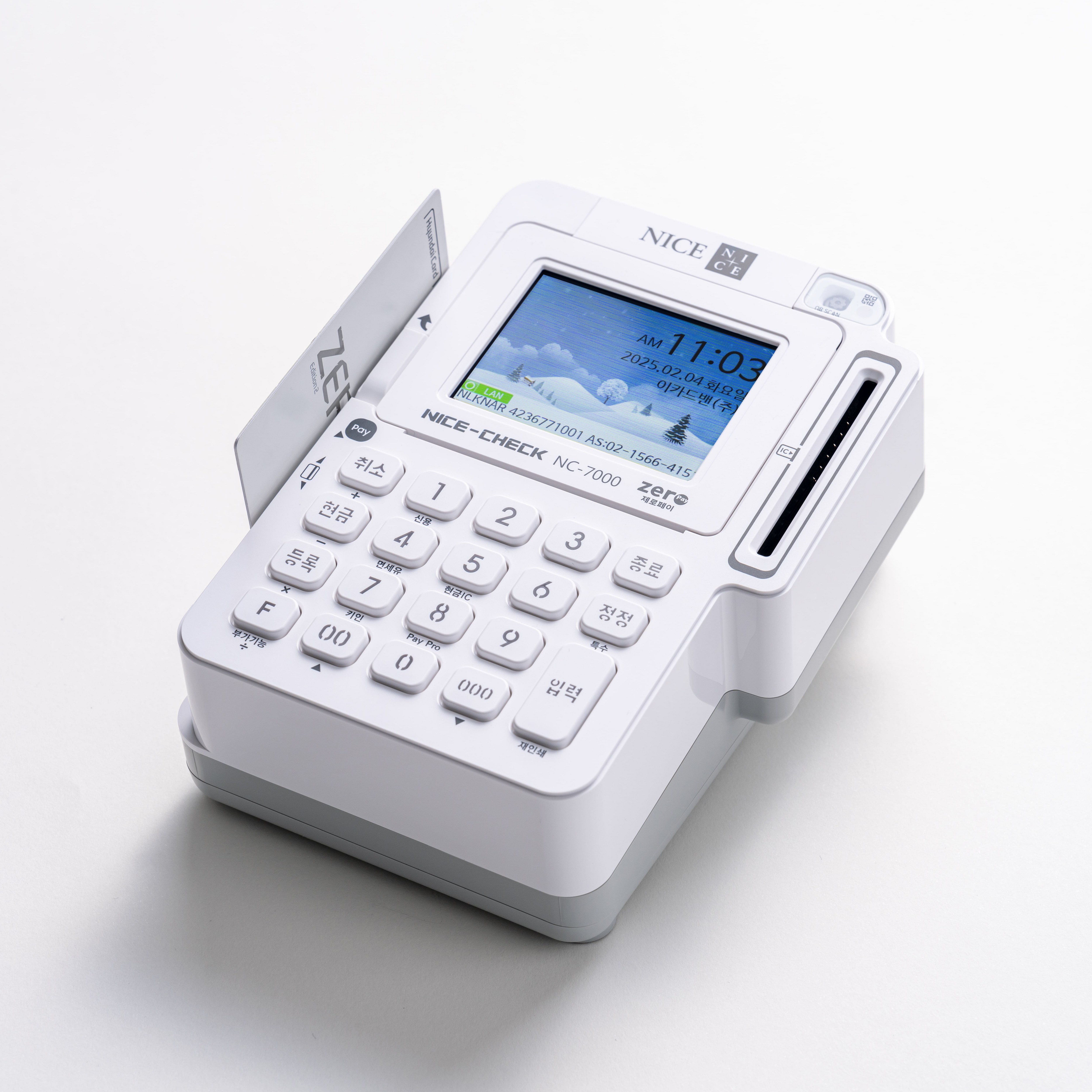 나이스 관리비없는 유선 2인치 신용카드단말기, 1개, NC-7000 29,000원