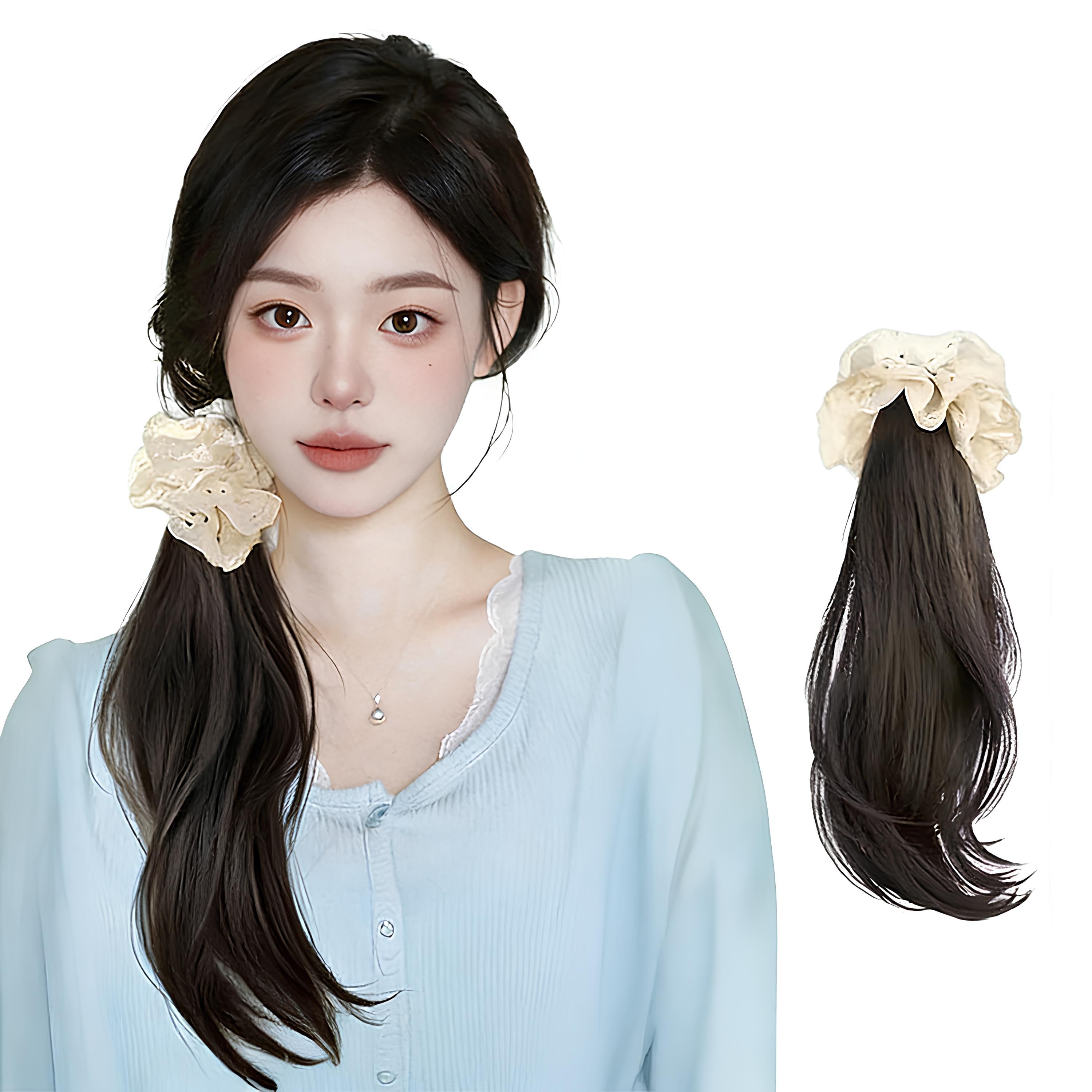 아이라 포니테일가발집게 롱 머릿결 좋은 여성 가발, 1개, 브라운블랙 16,000원