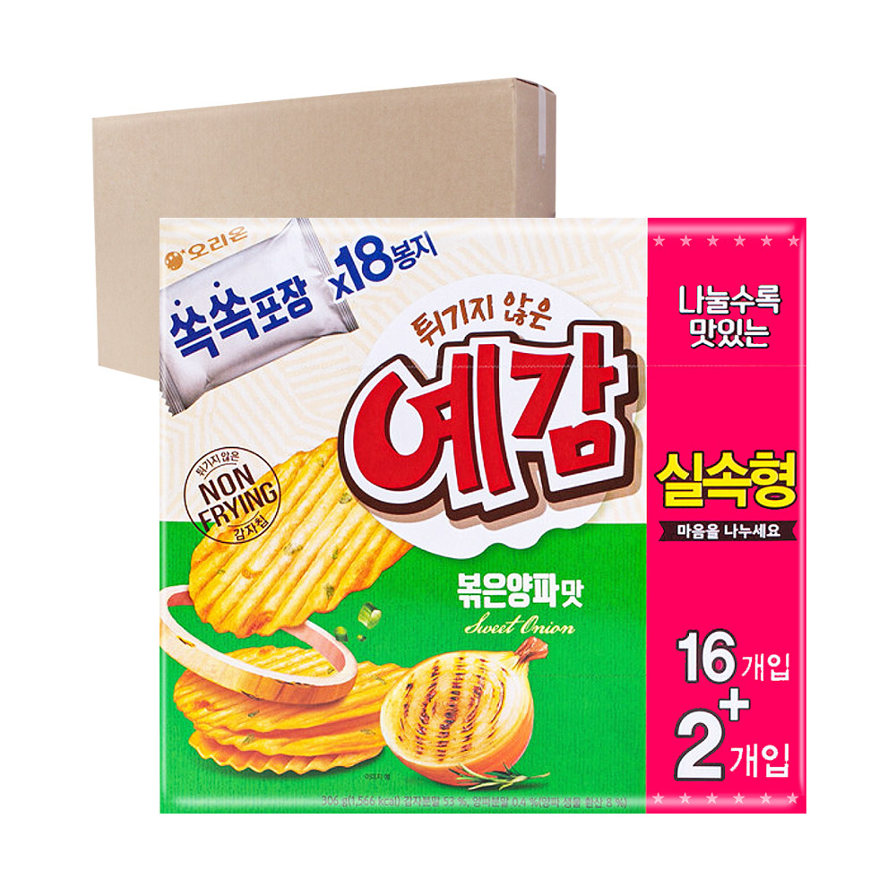 오리온 예감 볶은양파맛, 306g, 12개 67,340원