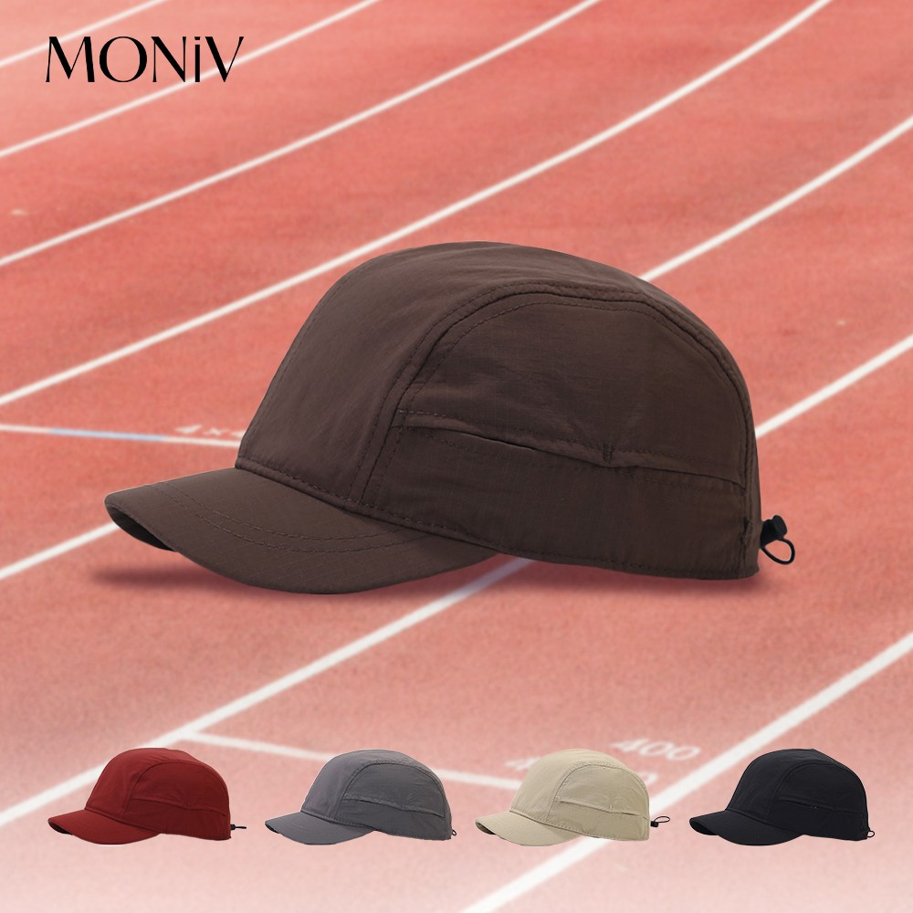 모니브 메쉬 러닝 모자 스포츠 캡, 브라운, 1개 10,000원