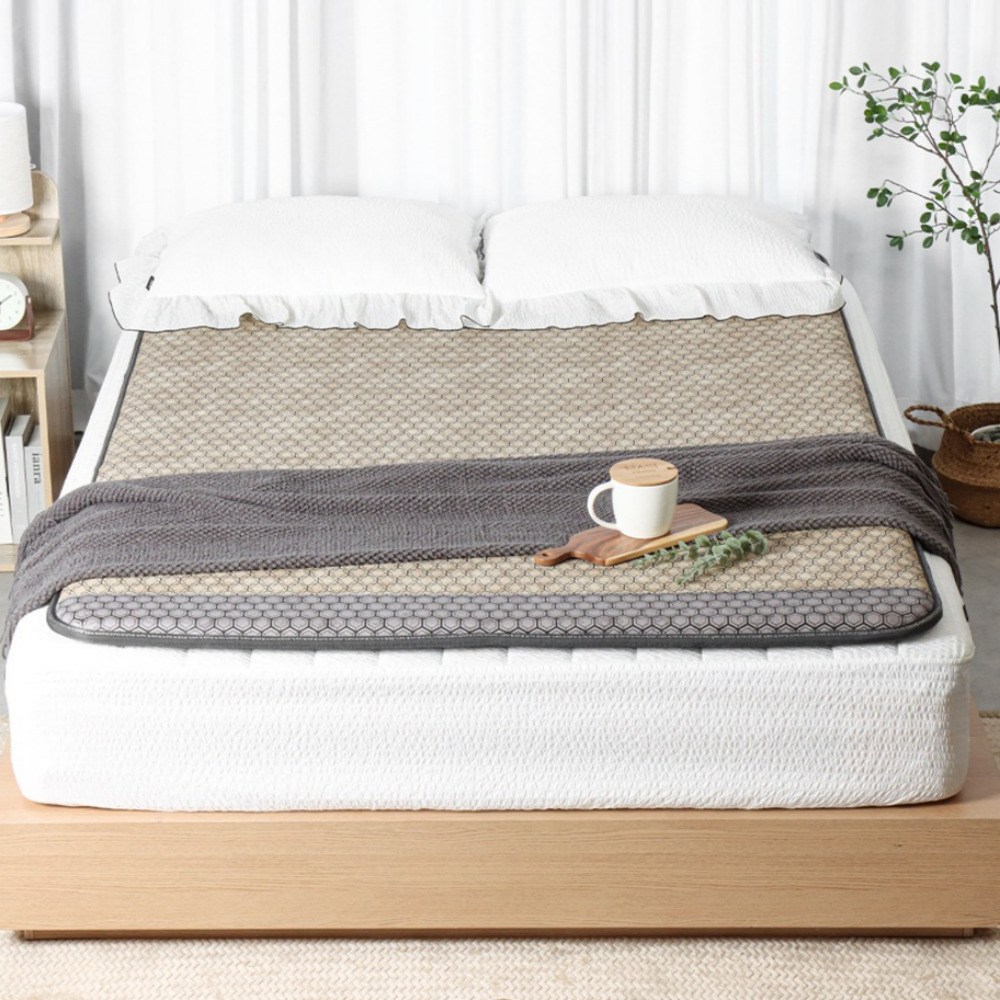 [노벨상수상 그래핀원단] 한일의료기 국산 고급형 전자파 없는 그래핀 탄소매트 두꺼운 카본 전기매트 부모님 선물 추천 25년형 샌드, 싱글(100x200) 189,000원