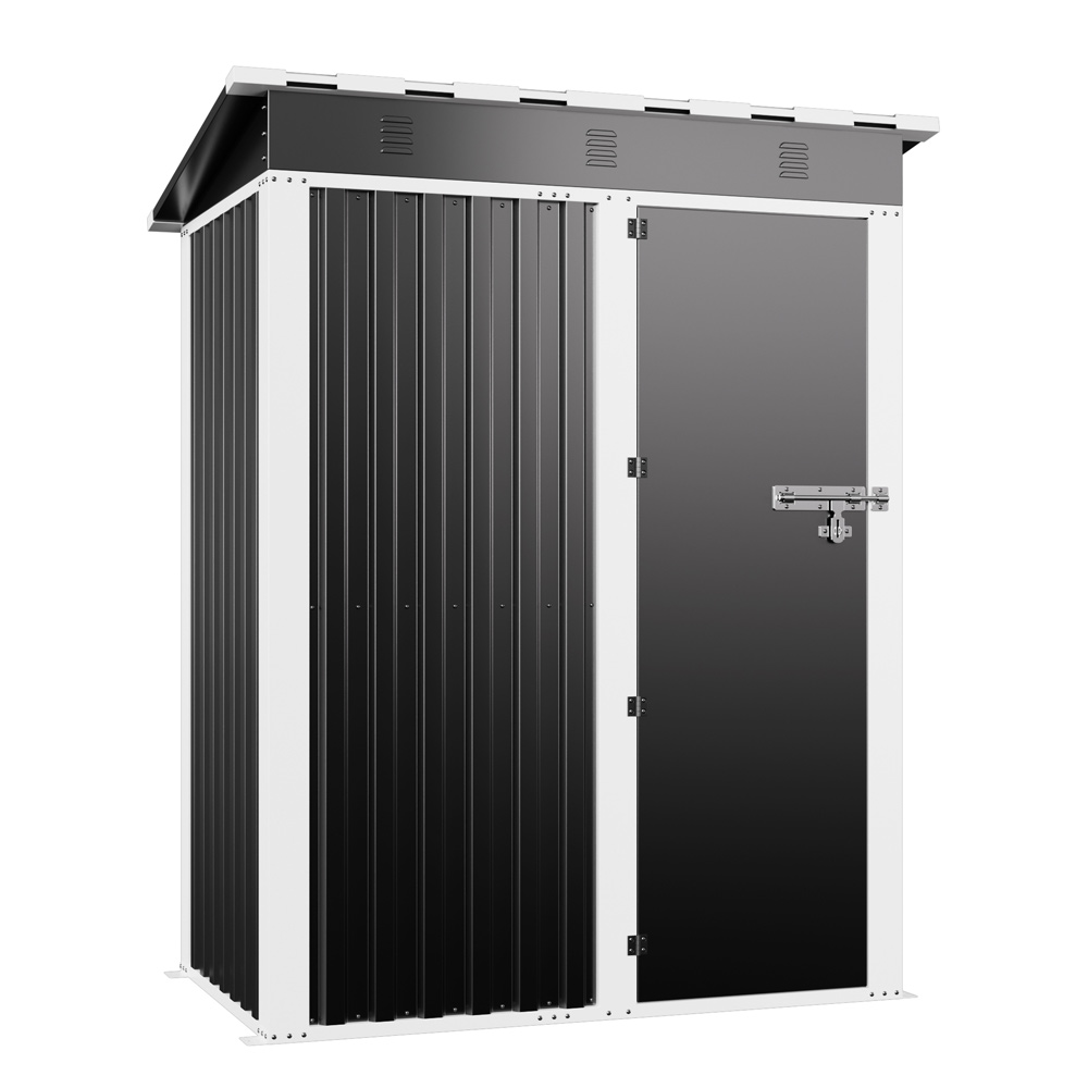 레드와이 조립식창고 스틸창고 5x3ft 농막 간이 야외 보관함 이동식 창고 블랙, 스틸창고5x3FT_블랙 169,000원