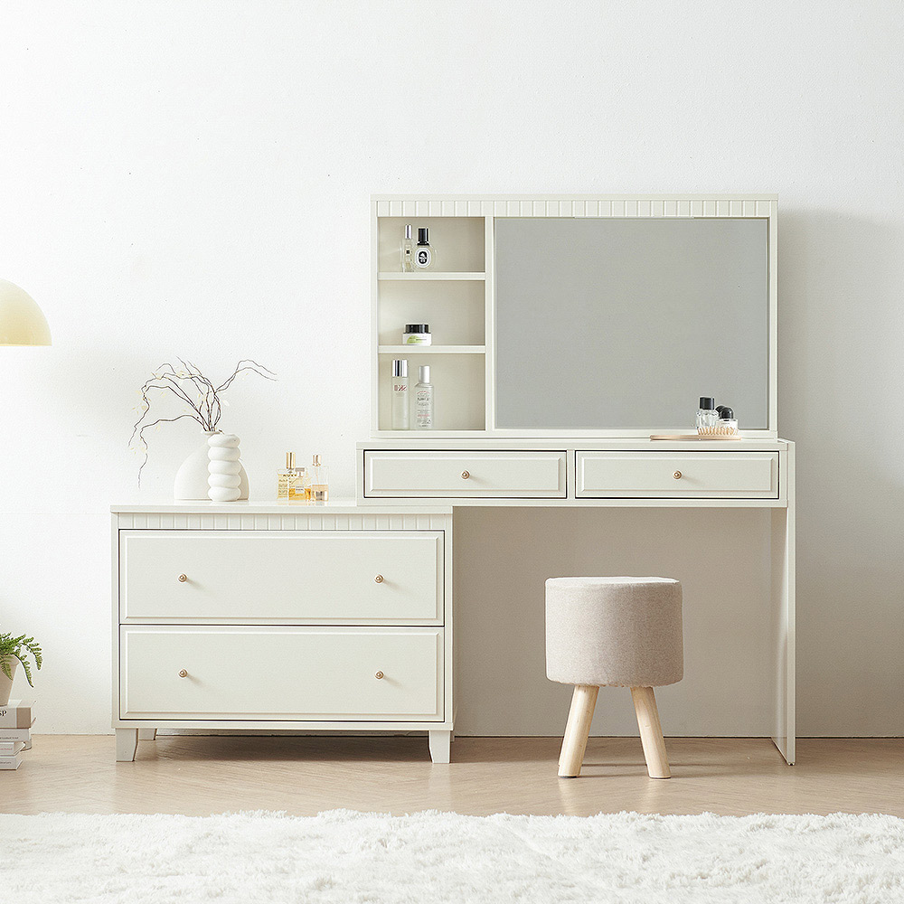 미카엘 확장형 800폭 서랍 LED 조명 화장대 L050018 299,000원