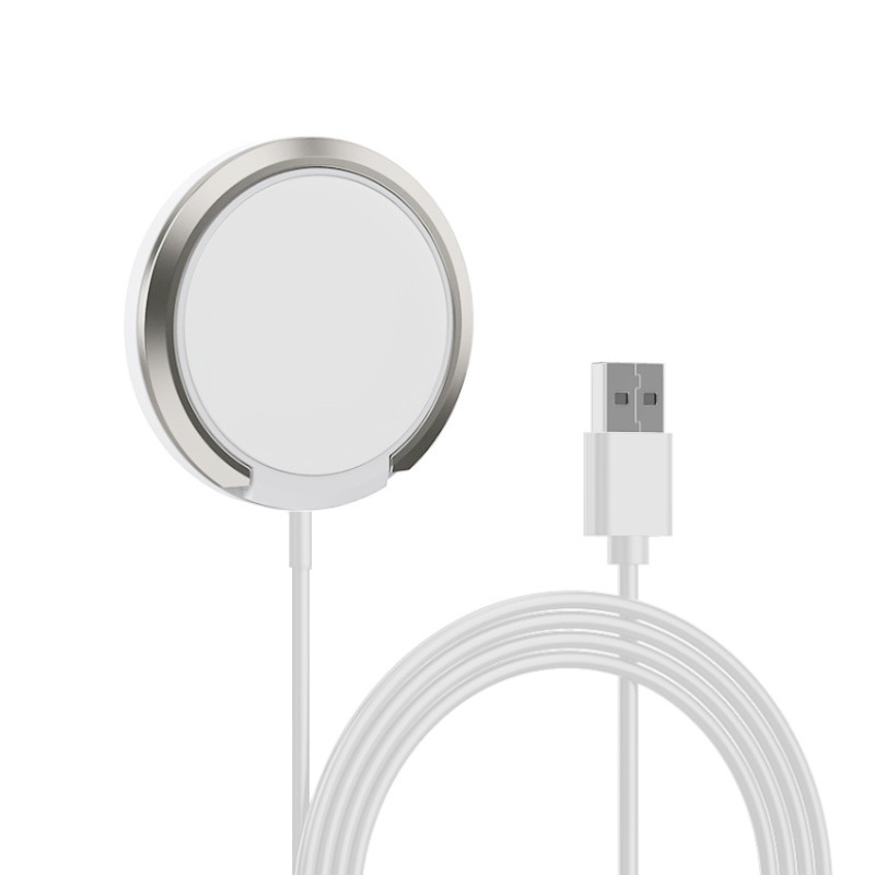 메이튼 15W 아이폰 맥세이프 호환 마그네틱 고속충전기 거치대 알파, 1개, 화이트 9,900원